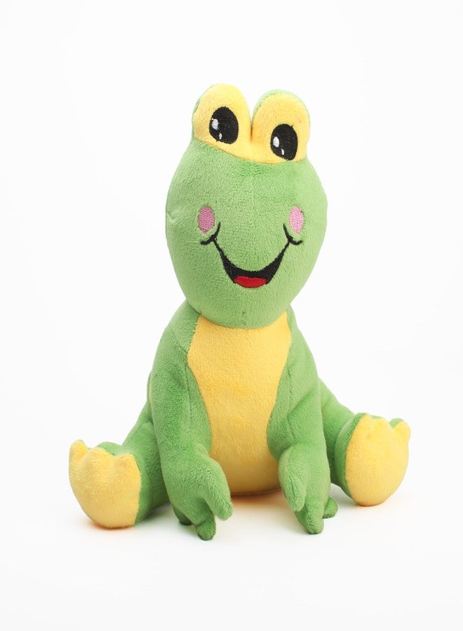 itsy-bitsy Itsy Bitsy Soft Toy Frog Green & Yellow 10 Inch | Plush Stuffed Animal | Cute Cuddly Fabric Toy for Kids Playtime Nursery Décor & Gifting - Image 1