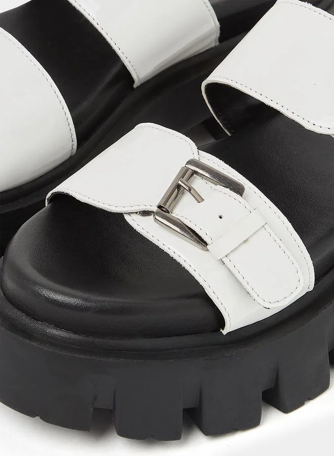 Styli Double Band Platform Comfort Sandals