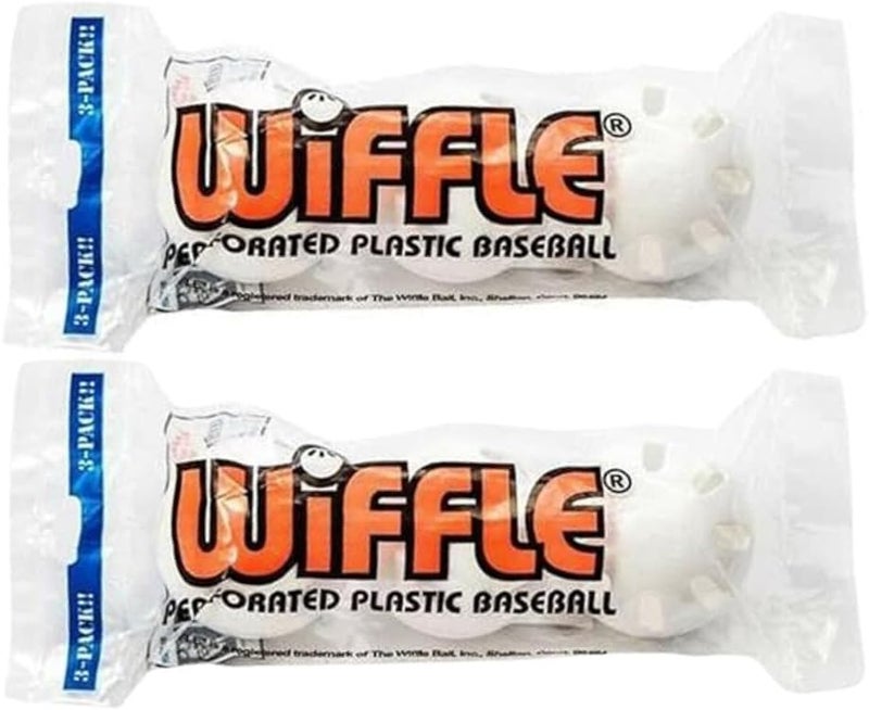 WIFFLE 3 Baseball Official Balls in Polybag, 2 Piece - Image 1
