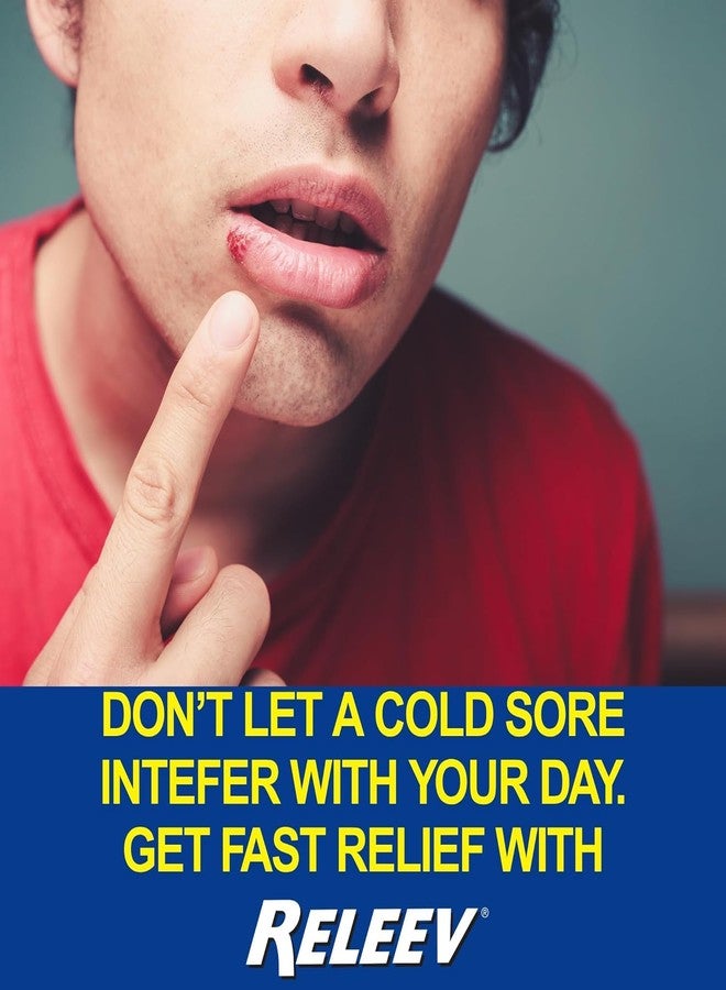Releev 1 Day Cold Sore Symptom Relief, Soothing Non-Irritating Patented Viracea Formula, 1 ml - Image 4