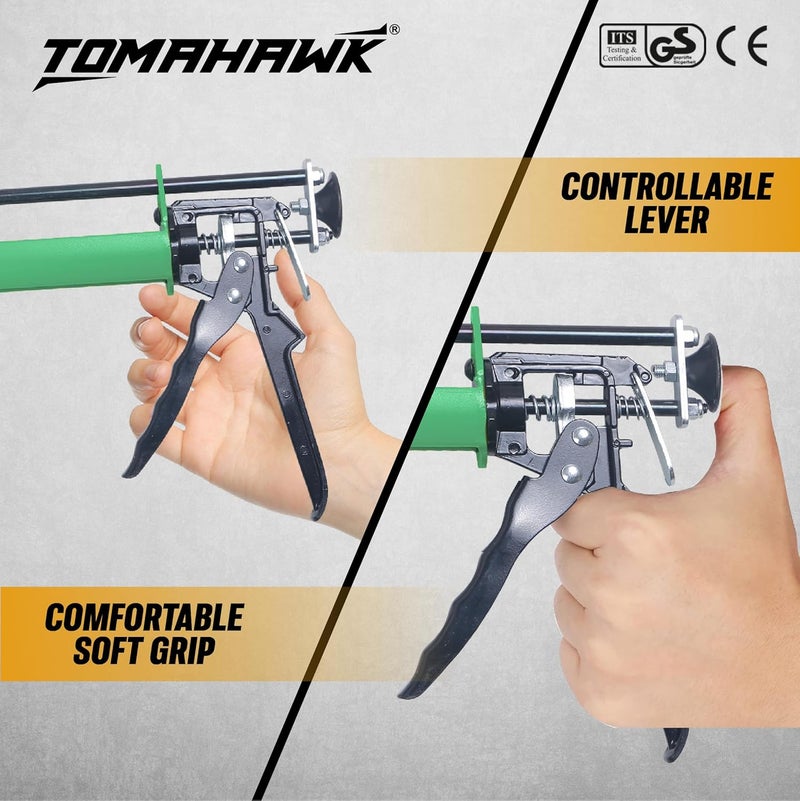 Tomahawk ® TCG 04 Professional Hand Caulking Guns, Heavy Duty Silicone caulking Gun | Sealant Gun (230MM(9"Inch)) - Image 4