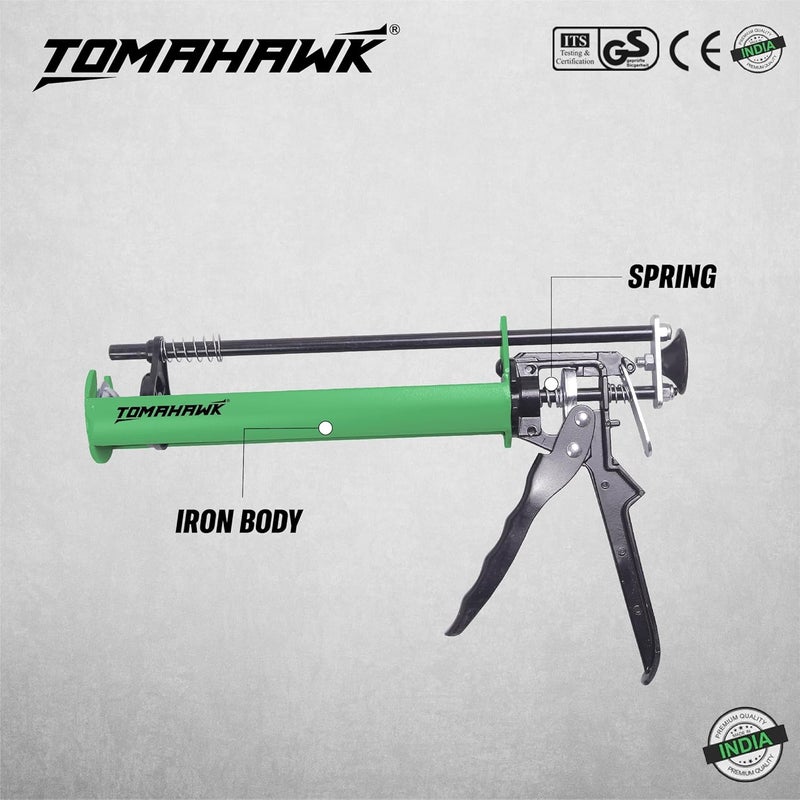 Tomahawk ® TCG 04 Professional Hand Caulking Guns, Heavy Duty Silicone caulking Gun | Sealant Gun (230MM(9"Inch)) - Image 2