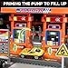 KIZONLY Toy Cars Playsets Activity Drivers Playset Gasstation with Moveable Hoses Parking lot 164 Scale Toy Cars and Car Garage Toys for Toddlers 13 CarActivated Playing Method - Image 4