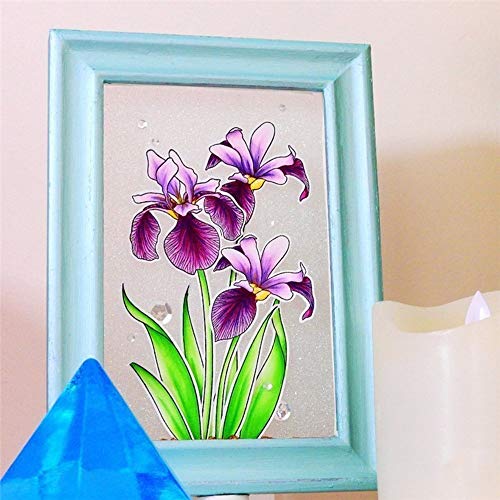 LZBRDY Iris Flowers Stamp and Dies Set for Scrapbooking and Card Making Birthday Thanksgiving Christmas Paper Craft Die Cuts - Image 5