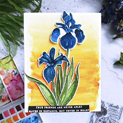 LZBRDY Iris Flowers Stamp and Dies Set for Scrapbooking and Card Making Birthday Thanksgiving Christmas Paper Craft Die Cuts - Image 4