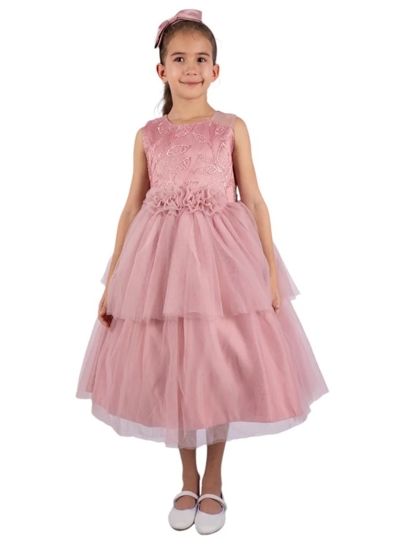 دىدانيالا Abigail Dark Pink Party Dress with Headband