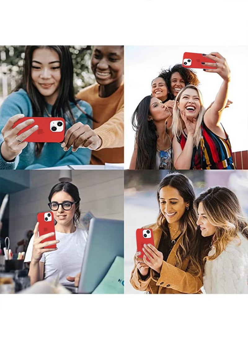 iPhone 15 Plus Mobile Case Cover with Soft Liquid Silicone Protection Anti-Scratch Shockproof Accessories Slim Protective Back Cover with Comfortable Hold Touch Feeling and Anti-fingerprint