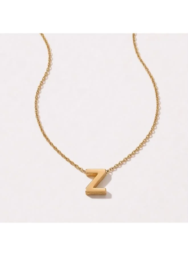Initial Z Pendant Necklace