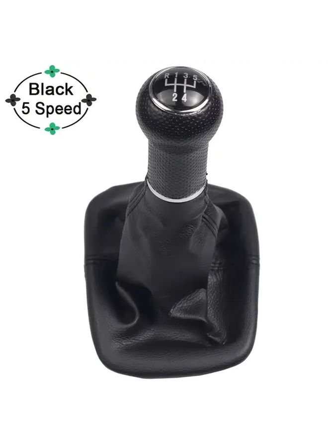 5 Speed Red ABS Gear Shift Knob Gaiter Boot Cover For Manual Transmission Cars - Image 4