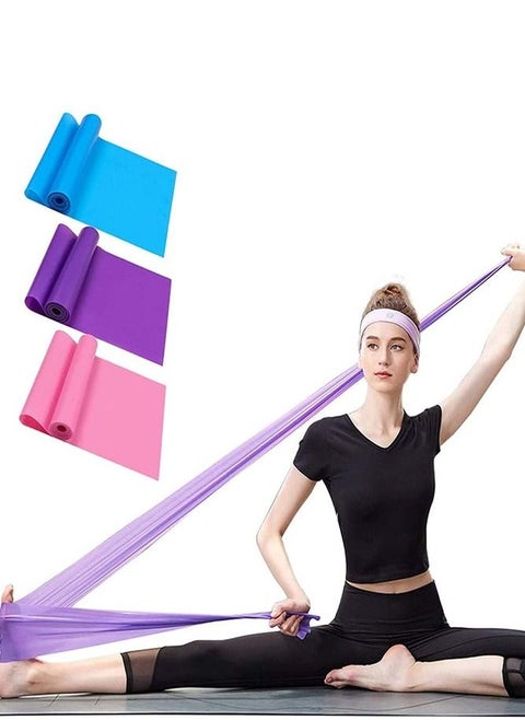 3 Pcs Professional Latex Elastic Bands Long Stretch Bands for Physical Therapy