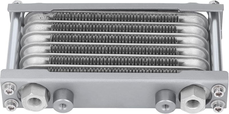 Aluminum Engine Oil Cooler Radiator for 50cc - 250cc Motorcycle ATV Off Road Vehicle, Efficient Engine Oil Cooling System with Durable Aluminum Construction (Silver) - Image 4