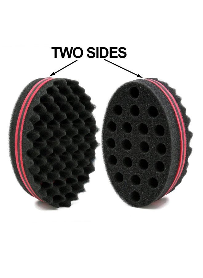 OSMOFUZE 4 different small sponges/brushes for twisting hair, dreadlocks, twisting and fixing, afro curls, spirals, waves, hair care tool (mix) - Image 3