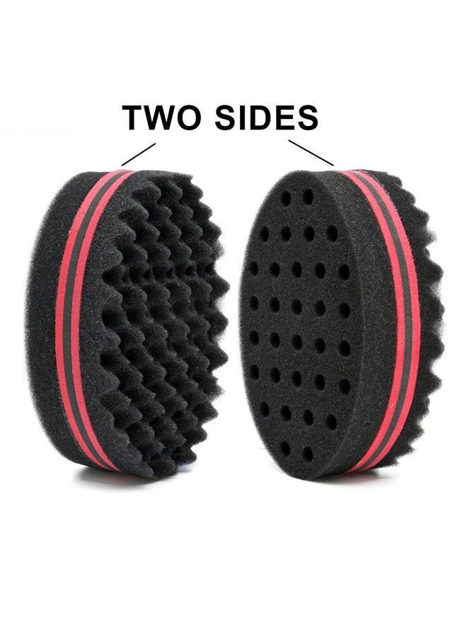 OSMOFUZE 4 different small sponges/brushes for twisting hair, dreadlocks, twisting and fixing, afro curls, spirals, waves, hair care tool (mix) - Image 2