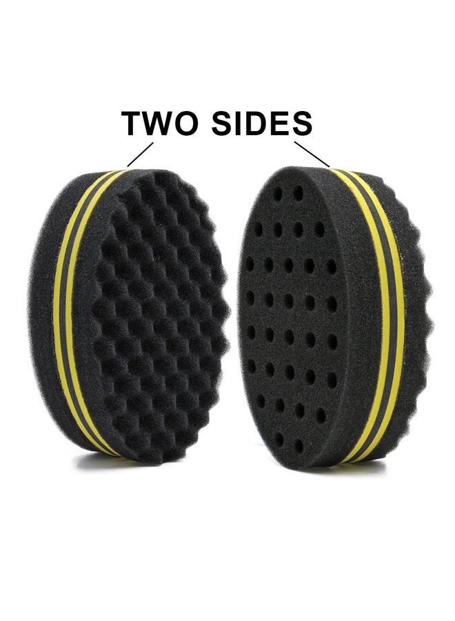 OSMOFUZE 4 different small sponges/brushes for twisting hair, dreadlocks, twisting and fixing, afro curls, spirals, waves, hair care tool (mix) - Image 4