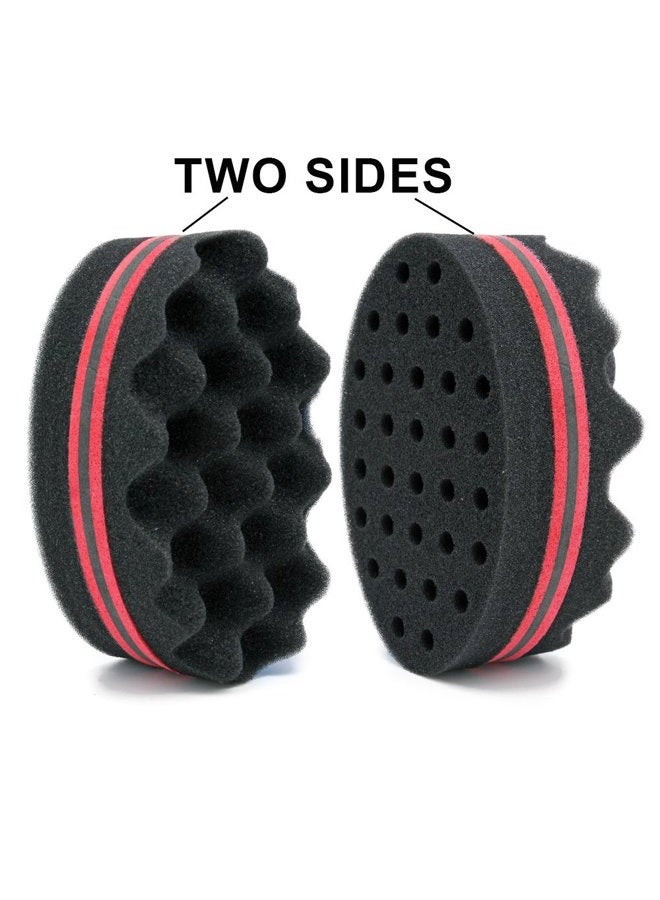 OSMOFUZE 4 different small sponges/brushes for twisting hair, dreadlocks, twisting and fixing, afro curls, spirals, waves, hair care tool (mix) - Image 5