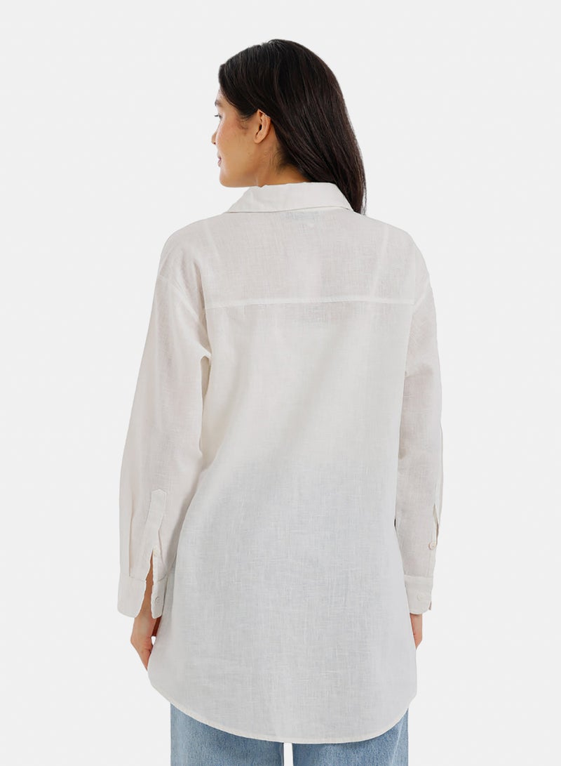 Carina Relaxed Tunic Shirt - Image 4