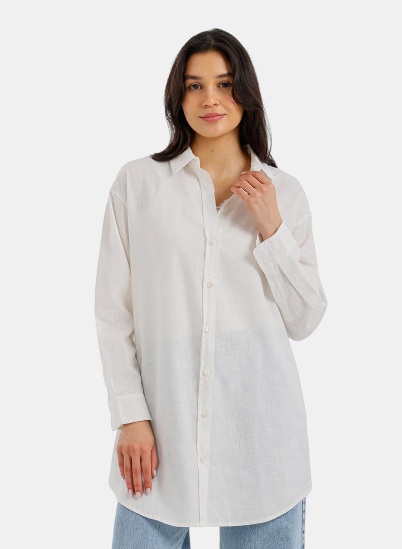 Carina Relaxed Tunic Shirt - Image 1
