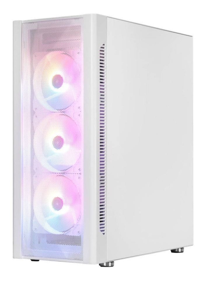 GALAX - GALAX Revolution-07 Mid Tower ATX PC Case, Tempered Glass Side Panel & Mesh Front Cover, Peak Airflow Performance, Fits Up to 8*120mm Fans & 360mm Radiators, USB 3.0/2.0, HD Audio, White | CGG6AGWA4B0 - Image 1