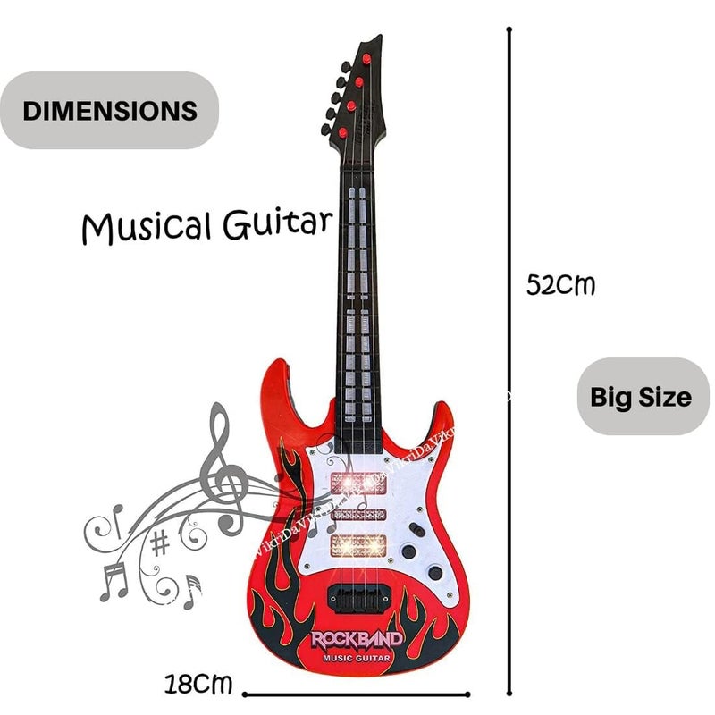 VikriDa Combo 49 Piano Keyboard with Recording and Mic with Musical Guitar for Kids Analog Portable Keyboard - Image 5