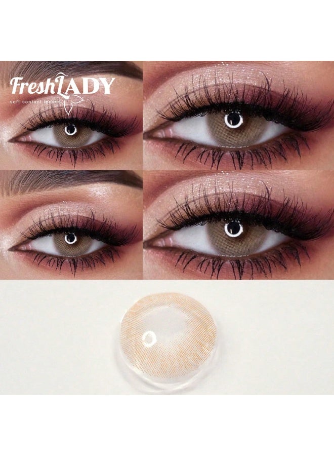 فريش ليدي عدسات لاصقه ملونه للعين - درجة الكراميل - Image 3