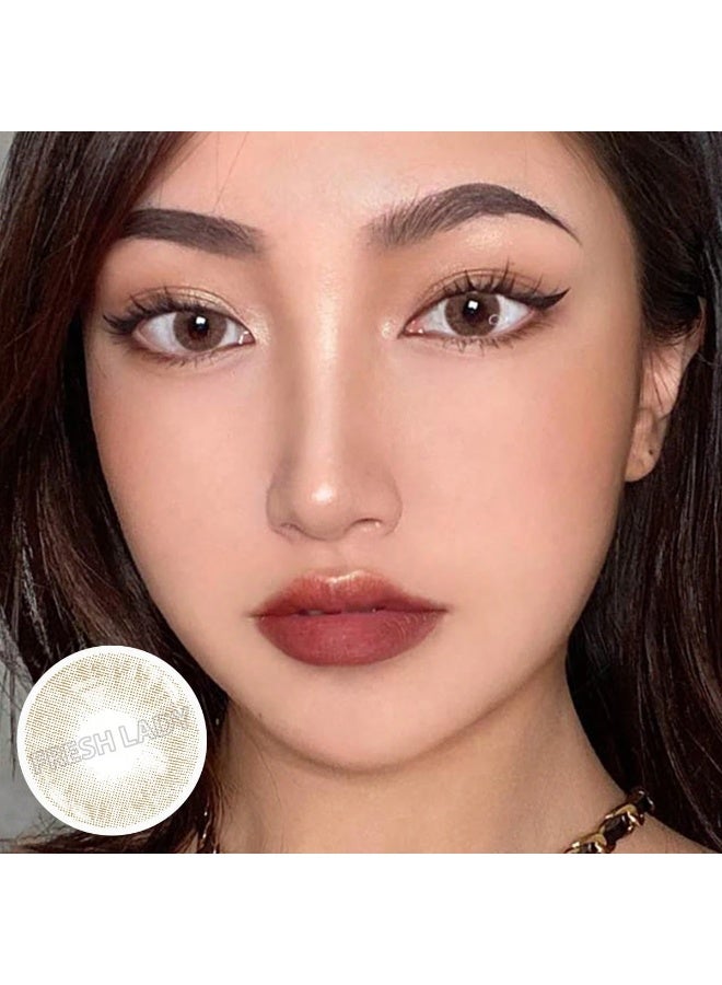 فريش ليدي عدسات لاصقه ملونه للعين - درجة الكراميل - Image 4