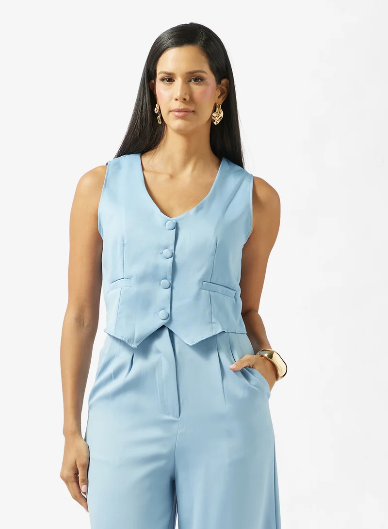 Ella  Sleevless Vest & Pant Set for Women | Best Price UAE