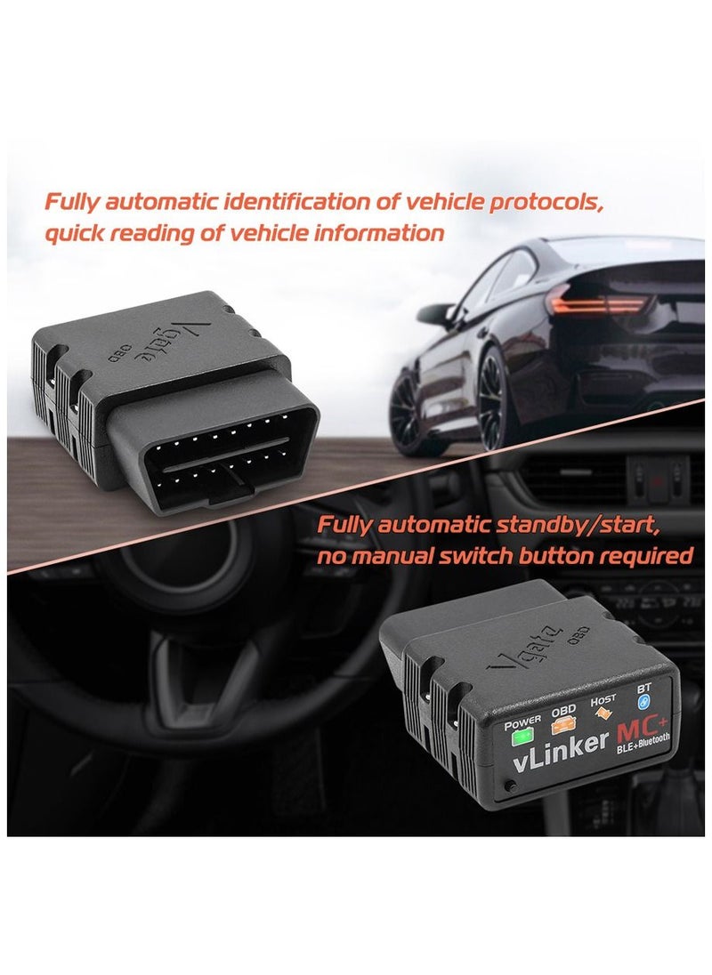Vgate Vgate vLinker MC+ ELM 327 V2.2 Bluetooth Compatible Car Scanner OBD2 wifi Auto Diagnostic Tool ELM327 OBD 2 ODB2 Bimmercode  - Image 3