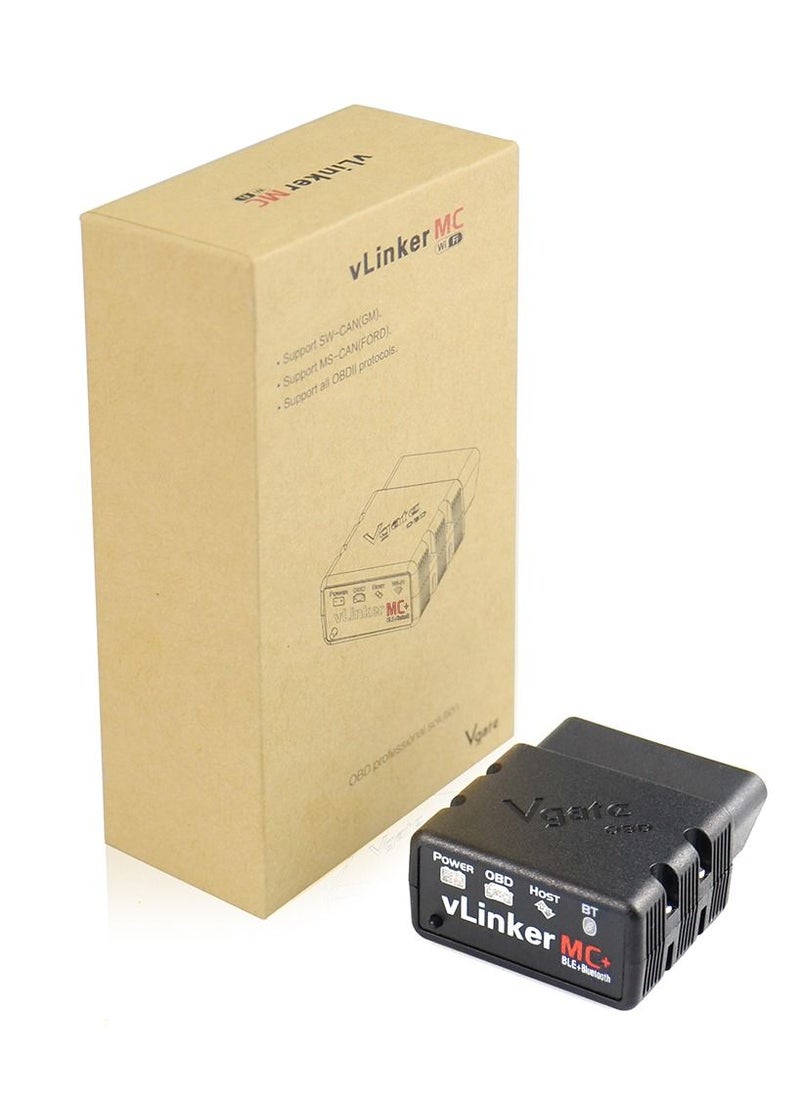 Vgate Vgate vLinker MC+ ELM 327 V2.2 Bluetooth Compatible Car Scanner OBD2 wifi Auto Diagnostic Tool ELM327 OBD 2 ODB2 Bimmercode  - Image 1