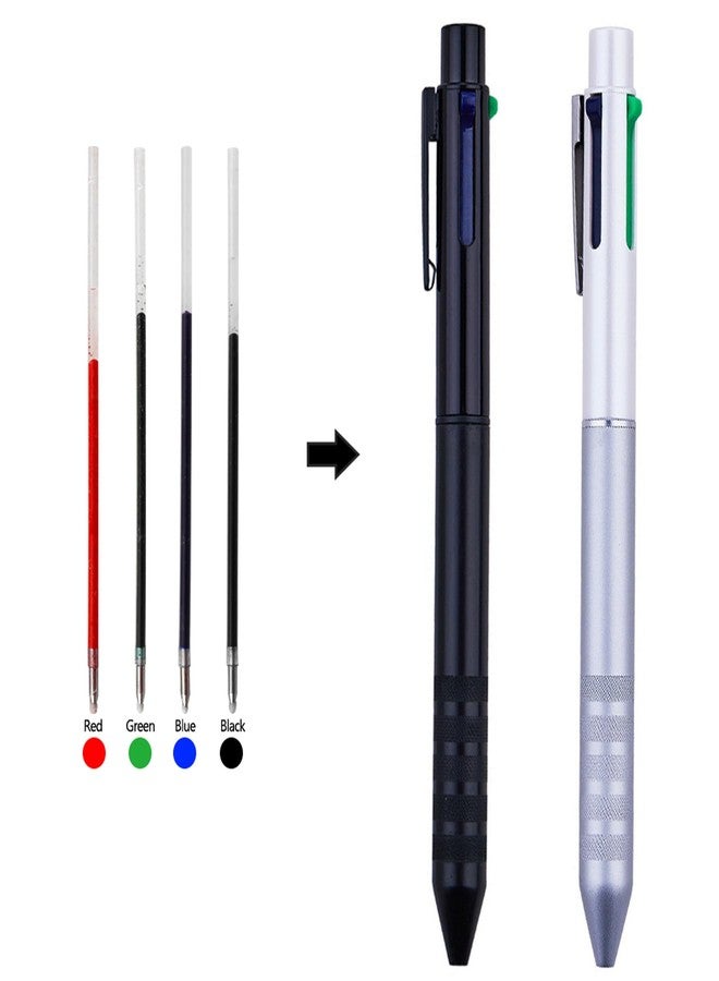 DunBong Ballpoint Pen Refills 0.5 mm Ink Pen Replace Refills 10-Pack Contain Color of Black, Blue, red, Green (10 pcs) - Image 4