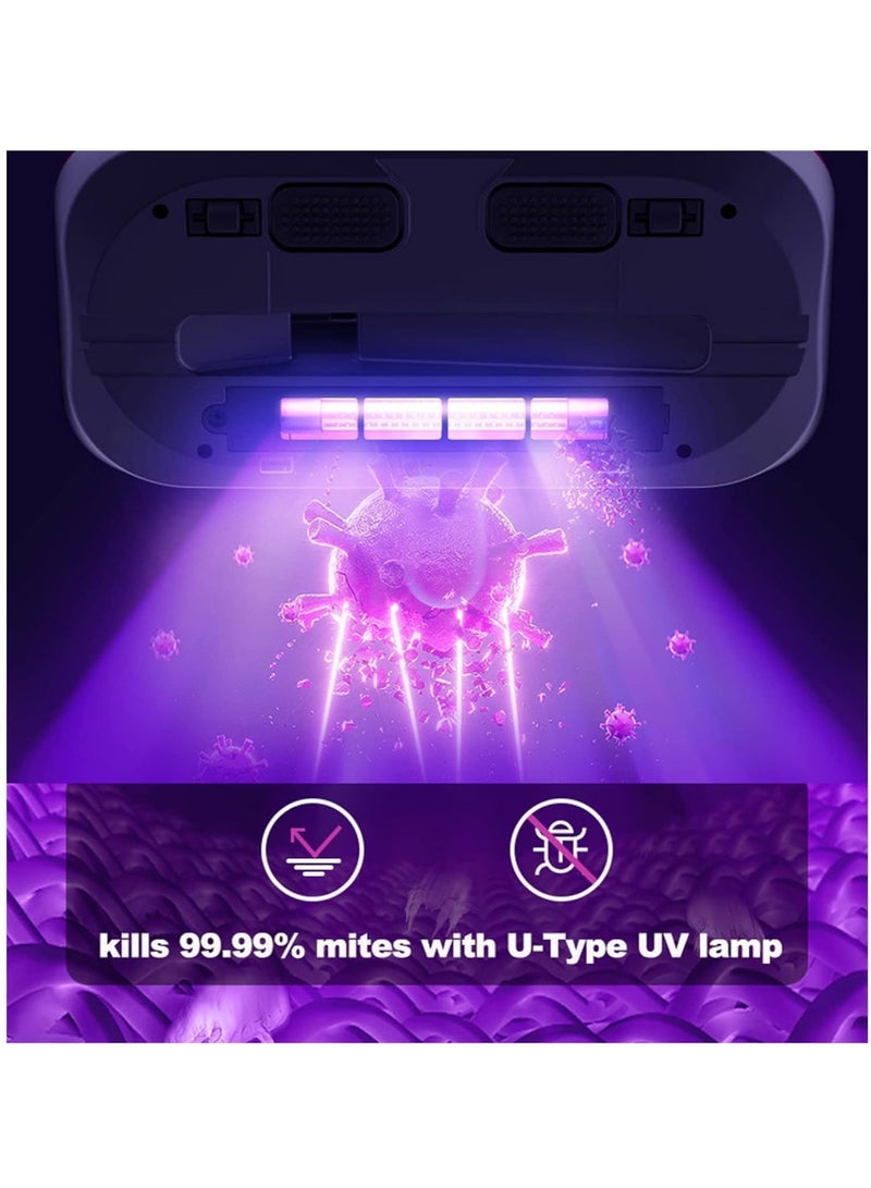 TIGER Handheld Cordless Dust Mites Cleaner – UV Virus-Killing Lamp, Germicidal Lamp, Advanced HEPA Filtration for Mattress, Bed, Sofa, and Carpet Cleaning, Powerful Dust & Allergy Removal - Image 2