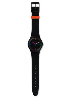 Swatch ساعة يد مقاومة للماء بحركة كوارتز للجنسين من إندكستر - 41 مم  - Image 2