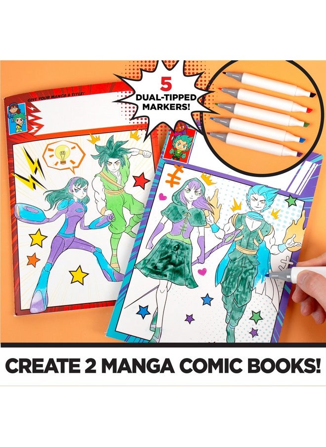 made by me - Manga Artist Set How To Draw Anime Create 2 Comic Books Great Gifts For Anime Enthusiasts Awesome Art Kit Drawing Kit Arts & Crafts For Kids Great Addition To Anime Collection - Image 1