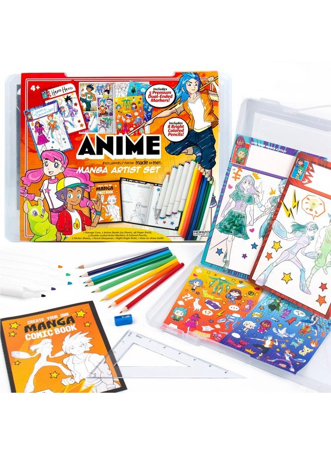 made by me - Manga Artist Set How To Draw Anime Create 2 Comic Books Great Gifts For Anime Enthusiasts Awesome Art Kit Drawing Kit Arts & Crafts For Kids Great Addition To Anime Collection - Image 1