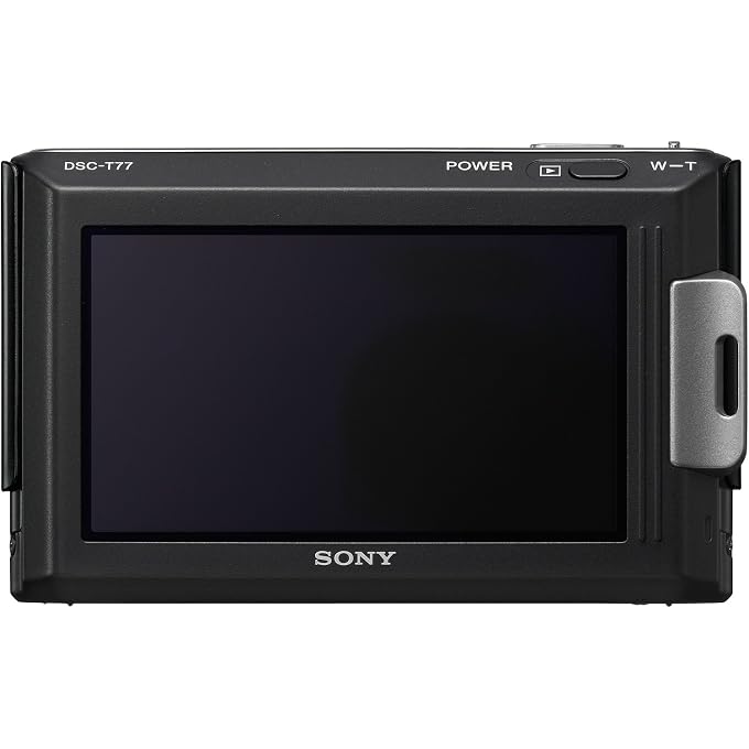 Sony Cybershot DSC-T77 Full HD 1080i, 10.1 MP Digital Camera with 4x Optical Zoom with Super Steady Shot Image Stabilization (Black) - Image 2