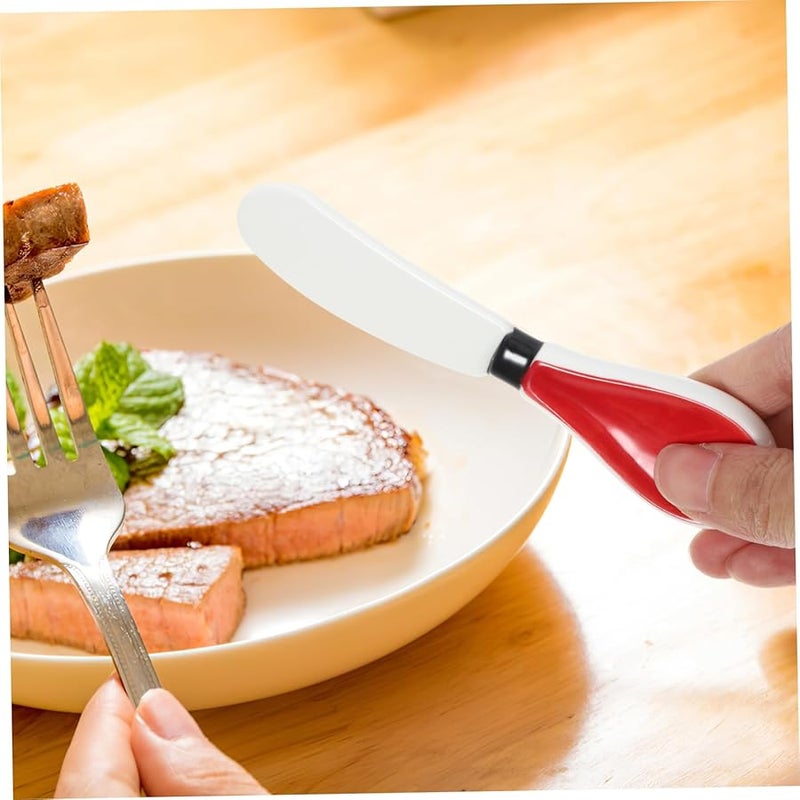 Unomor 5 Pack Ceramic Cheese Spreader Knife Multi Function Party Butter Gadget Cream Spatula - Image 4