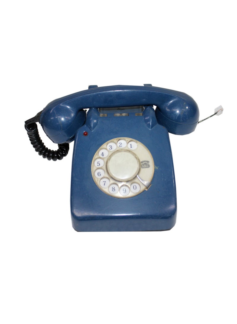 Latas Old Style Rotary-Vintage Telephone, Nostalgic, Classic Style,Home, Office, Landline Phone, Traditional Bell Ring Tone|Working Condition (DARK BLUE)  - Image 3