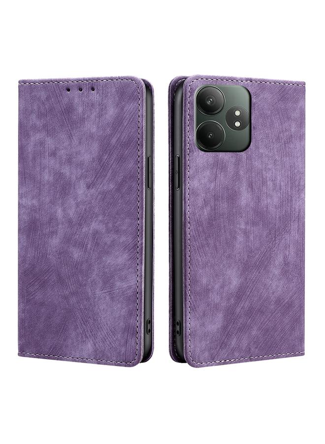 S-TOP Case For Realme GT Neo6 SE RFID Anti-theft Brush Magnetic Leather Phone Case - Image 1