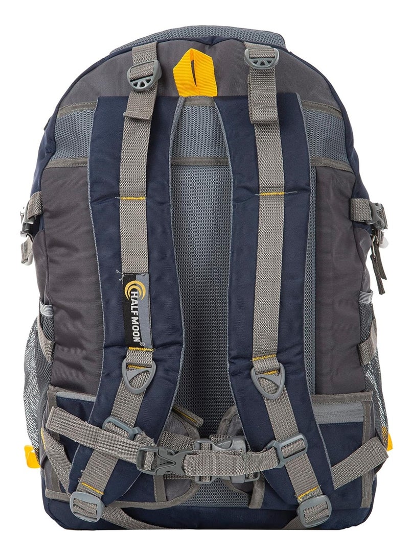 هاف مون Half Moon 45L Hammer Waterproof Rucksack Bags for Man/Trekking Bags for Men | With 17.3" Laptop Compartment & Rain cover | For Trekking, Hiking, Travel Backpack for Men & Women (Navy Blue) - Image 5