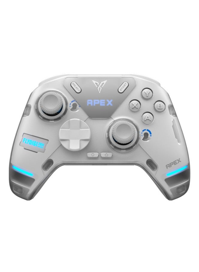 APEX 4 Wireless PC Controller Force Feedback Trigger Force-Adjustable Alloy Joysitck Full-Color LED Display 1500mAh 1000hz Report Rate Stereo Vibration PC/NS/Mobile/TV/Android/IOS Native - Image 1