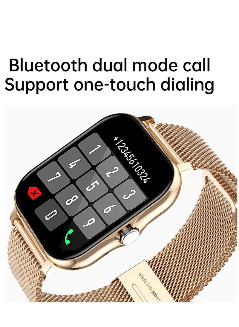 Generic - Smartwatch for Men and Women, 1.69" Screen with Heart Rate Monitor, Oximeter (SpO2), Pedometer, Sleep Monitor, IP68 Waterproof Smart Watch for Android and iOS (Black) - Image 1