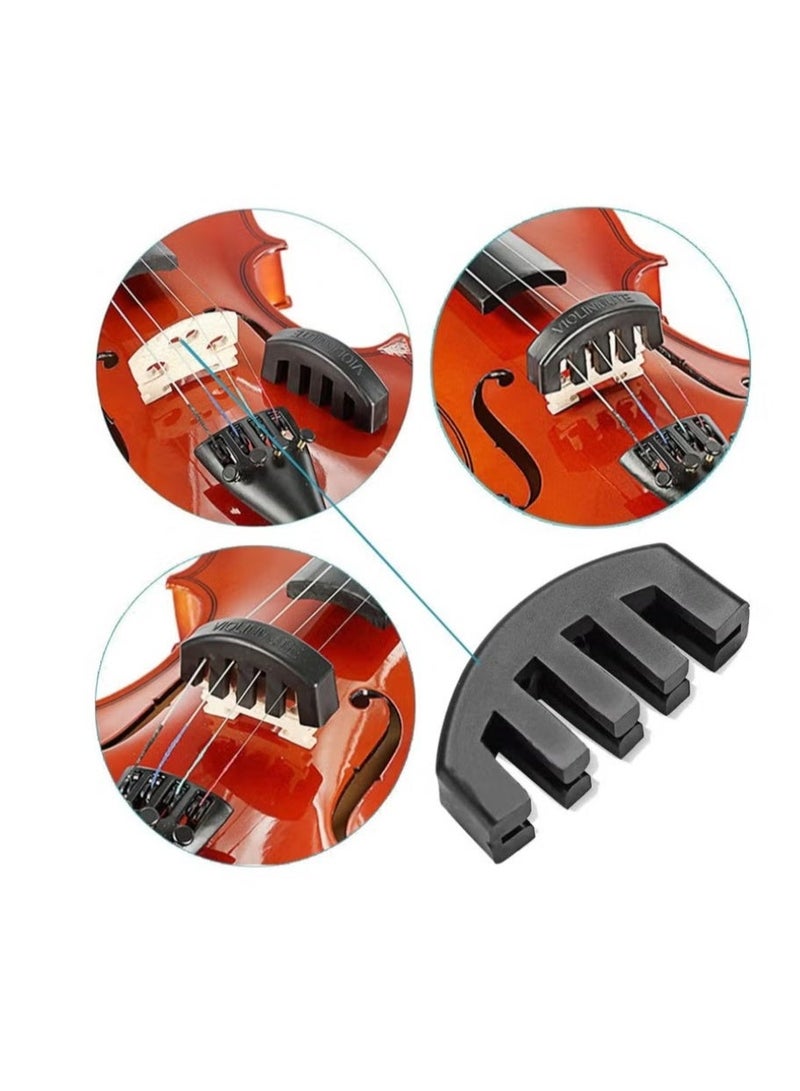 Rubber Violin Practice Mute – Sound Dampener for 4/4 & 3/4 Violins, Noise Reduction Practice Accessory - Image 2