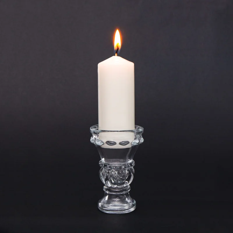 ميسي Single Crystal Glass Candle Holder