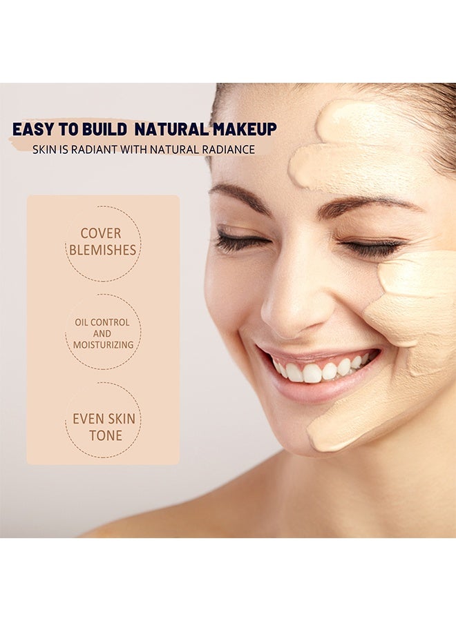 إيلهو كريم تصحيح اللون CC بتغطية كاملة SPF 50، كريم أساس CC، سيروم خفيف مرطب مع تغطية كاملة، يتحكم في الدهون ويرطب البشرة، كريم تصحيح اللون مطفي طويل الأمد (متوسط) 30 مل - Image 4