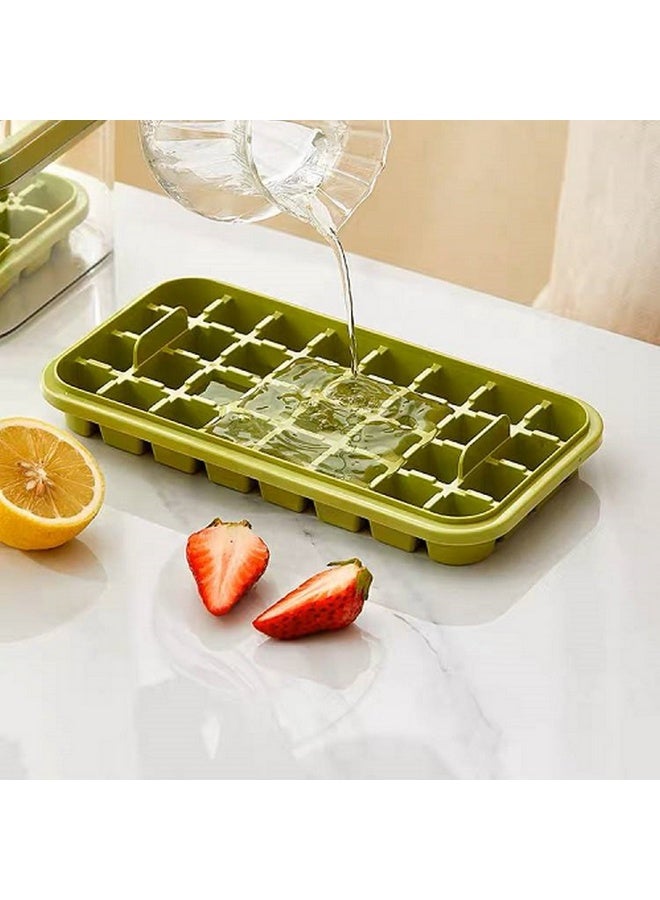 Transparent Ice Box with Lid + Scoop - Practical Ice Box with Cubes for Juices and Water - Image 2