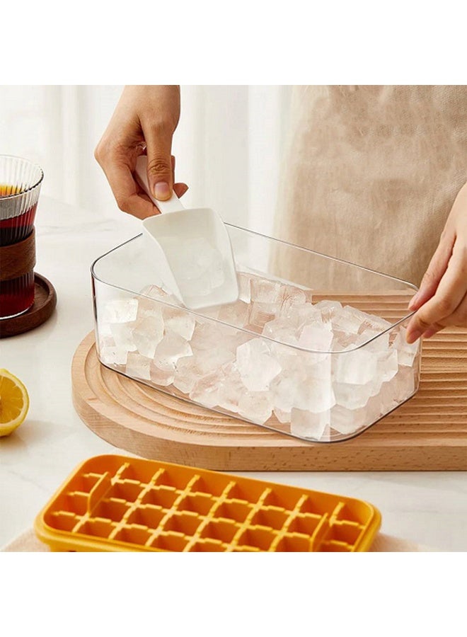 Transparent Ice Box with Lid + Scoop - Practical Ice Box with Cubes for Juices and Water - Image 4