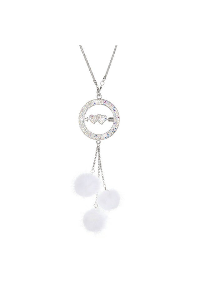 EBMINI New One Arrow Piercing Diamond Inlaid Car Pendant 