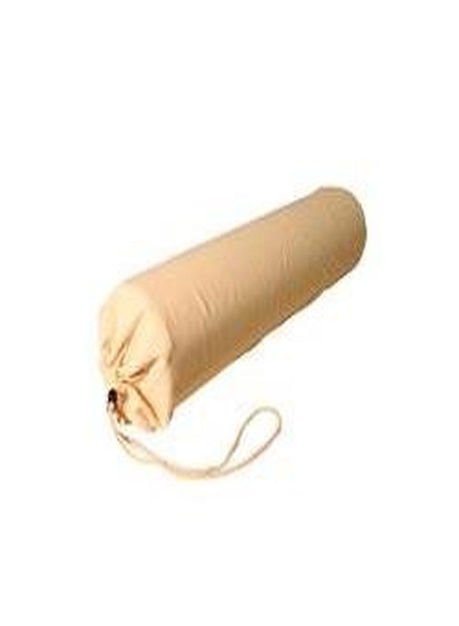 NRG Microfiber Bolster Covers by NRG - Round Massage Bolster Pillow Covers - Natural - 6" x 27" - 100% Polyester Microfiber - Soft & Durable - Protection from Stains & Oil - Drawstring Closure - Image 1
