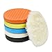 Autolock 7 Buffing Polishing Pads 6 Pcs 7 Inch 180mm Face for 67 Inch Backing Plate Compound Buffing Sponge and Woolen Pads Cutting Polishing Pad Kit for Car Buffer Compounding Polish and Wax - Image 2