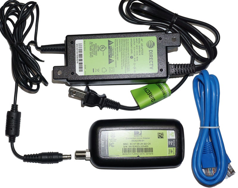 DIRECTV Broadband Deca Ethernet to Coax Adapter Third Generation with AC Power Supply