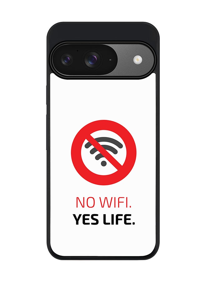 Stylizedd For Google Pixel 9 Case,Slim fit Camera Protection, Shockproof Thin Phone cover - No Wifi, Yes Life  - Image 1